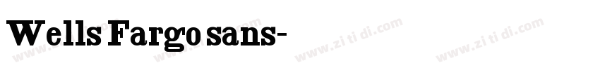 Wells Fargo sans字体转换